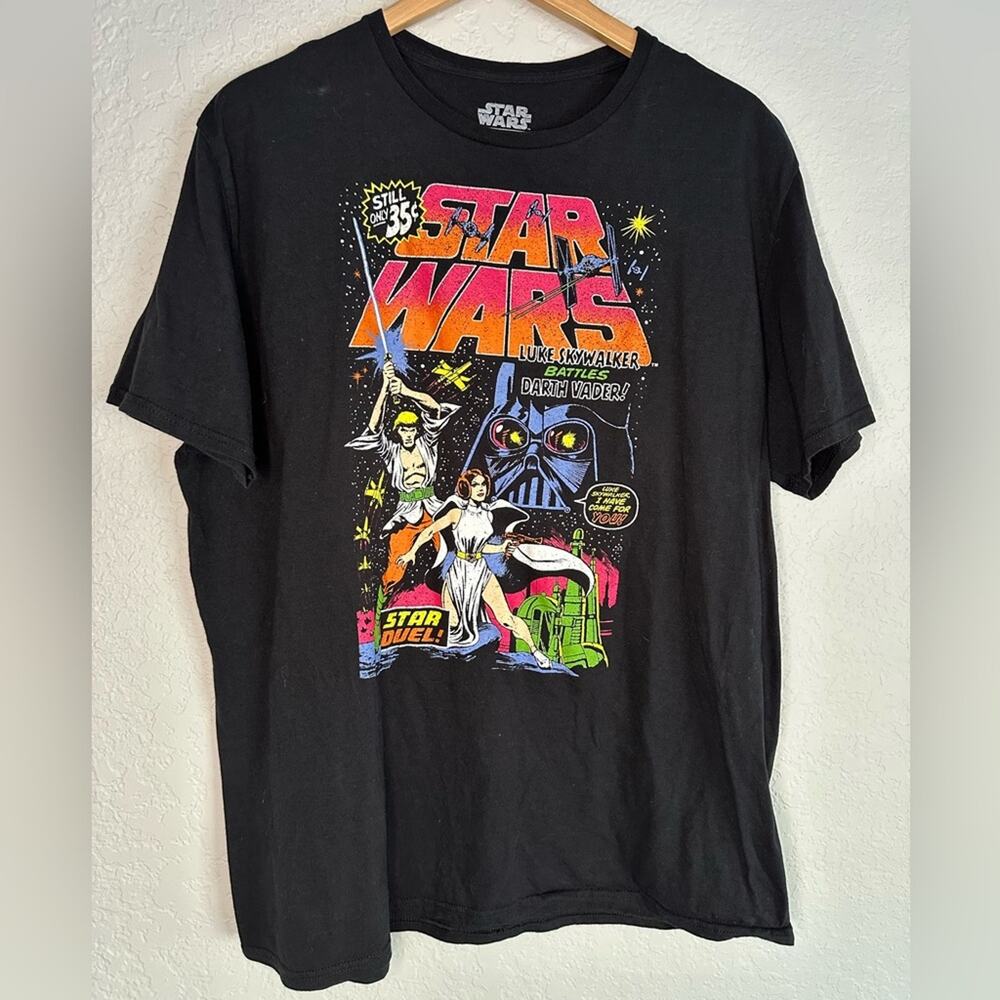 Star Wars Duel Comic Book Cover Shirt Men’s 2X Normcore Nerd Force Darth Vader